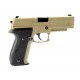 СТРАЙКБОЛЬНЫЙ ПИСТОЛЕТ WE SIG SAUER P-226 MK25, TAN, металл, рельса, WE-F003-TAN